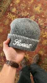 SWEET GREY KNIT BEANIE