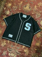 SWEET PINSTRIPE JERSEY - BLACK