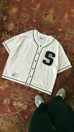 SWEET PINSTRIPE JERSEY - WHITE