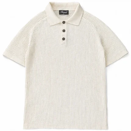 SWEET OFF-WHITE RIBBED POLO