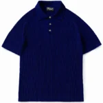 SWEET NAVY RIBBED POLO