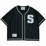 SWEET PINSTRIPE JERSEY - BLACK